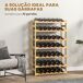 Botellero Madera de Pino HOMCOM, hogar - cocina Botellero Madera de Pino HOMCOM, hogar - cocina Marrón