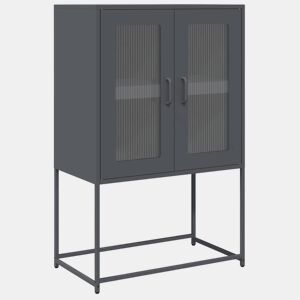 Aparador - Bufete - Móvei de apoio alto 68x39x107 cm aço antracite pt2248