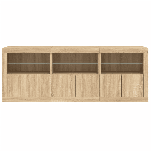 Aparador - Bufete - Móvei de apoio com luzes LED 181,5x37x67 cm carvalho sonoma pt2071