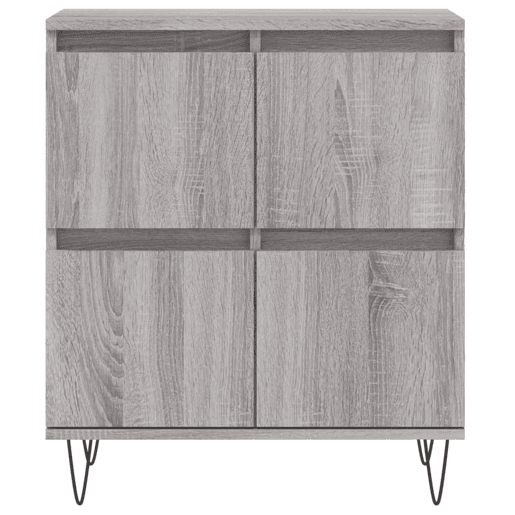 Aparadores - Bufetes - Móveis de apoio 3 pcs madeira processada cinzento sonoma pt5309