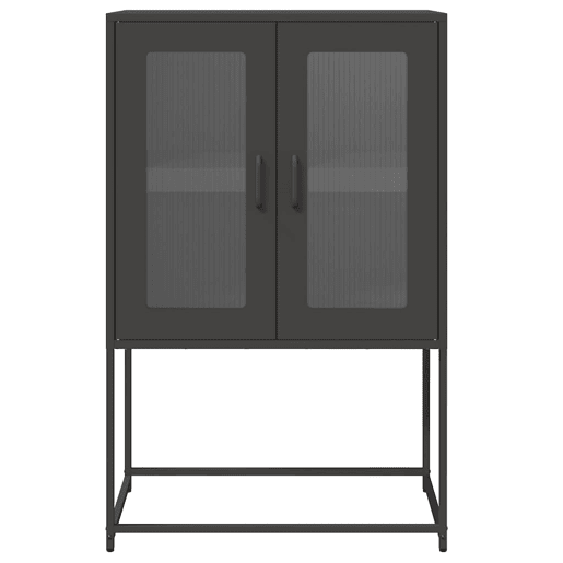 Aparador - Bufete - Móvei de apoio alto 68x39x107 cm aço preto pt2343