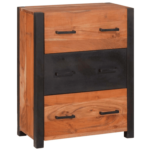 Bufete - Móvei de apoio Castanho 55 x 30 x 75 cm Madeira Sólida de Acácia pt4750