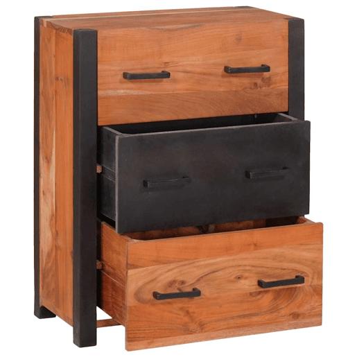 Bufete - Móvei de apoio Castanho 55 x 30 x 75 cm Madeira Sólida de Acácia pt4750