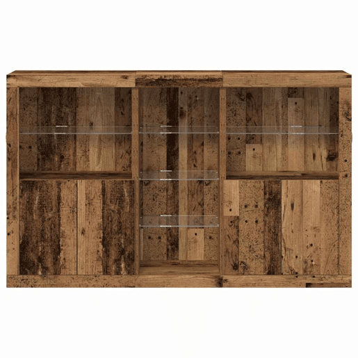 Aparador - Bufete - Móvei de apoio LED Madeira antiga 162 x 37 x 100 cm pt4150