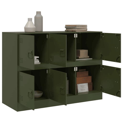 Aparador - Bufete - Móvei de apoio 99x39x73 cm aço verde azeitona pt2400