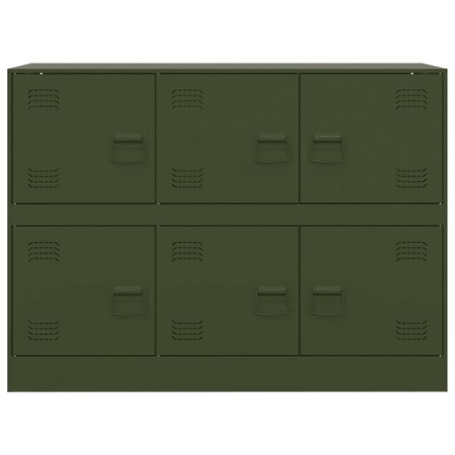 Aparador - Bufete - Móvei de apoio 99x39x73 cm aço verde azeitona pt2400