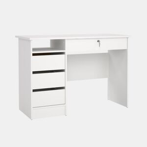 Mesa de estudo Duero White, branca ,110 x 49 x 76 cm