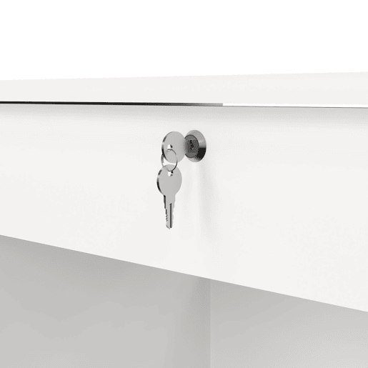 Mesa de estudo Duero White, branca ,110 x 49 x 76 cm
