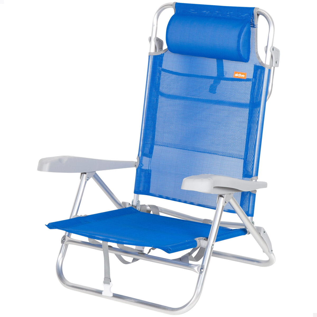 Aktive Silla playa baja multiposición Caribe Azul Marino