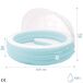 Piscina hinchable con asiento y toldo INTEX Piscina hinchable con asiento y toldo INTEX Azul Claro