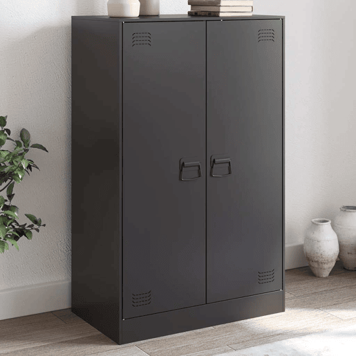 Aparador - Bufete - Móvei de apoio 67x39x107 cm aço preto pt2332