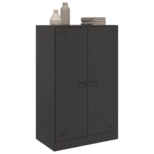 Aparador - Bufete - Móvei de apoio 67x39x107 cm aço preto pt2332