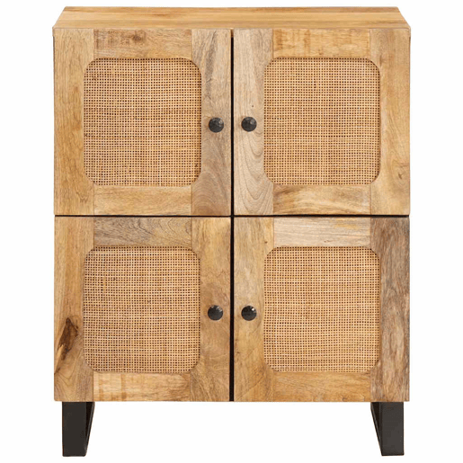 Bufete - Móvei de apoio Castanho 60 x 33 x 75 cm Madeira de manga maciça pt4755