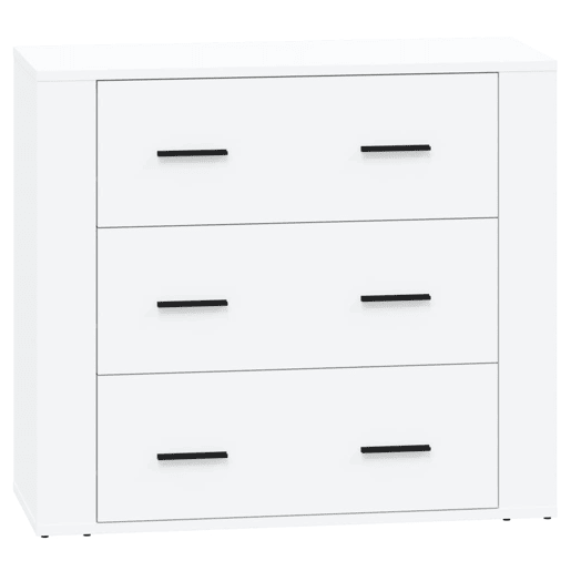 Aparadores - Bufetes - Móveis de apoio 2 pcs derivados de madeira branco pt5083