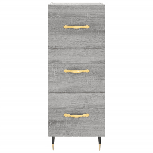 Aparador - Bufete - Móvei de apoio 34,5x34x90 cm derivados de madeira sonoma cinzento pt4441