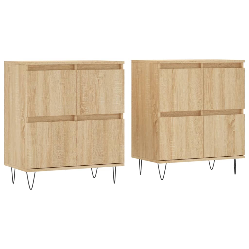 Aparador - Mueble de almacenamiento 3 uds 120 Madera Clara