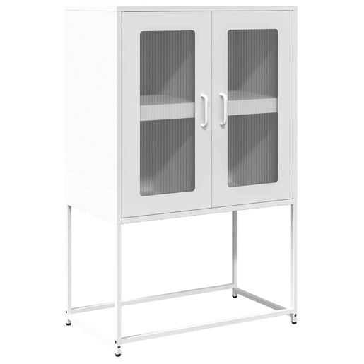 Aparador - Bufete - Móvei de apoio alto 68x39x107 cm aço branco pt2222