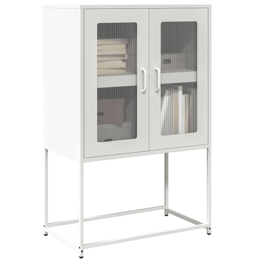 Aparador - Bufete - Móvei de apoio alto 68x39x107 cm aço branco pt2222