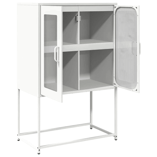 Aparador - Bufete - Móvei de apoio alto 68x39x107 cm aço branco pt2222