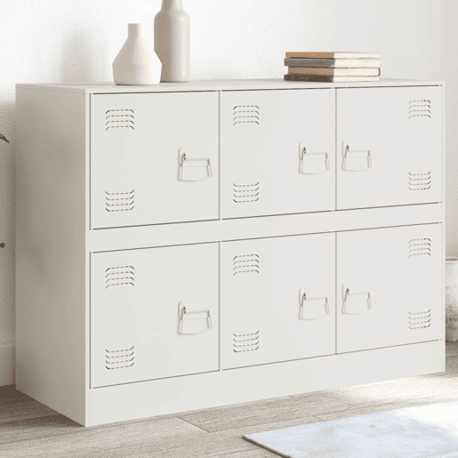 Aparador - Bufete - Móvei de apoio 99x39x73 cm aço branco pt2235
