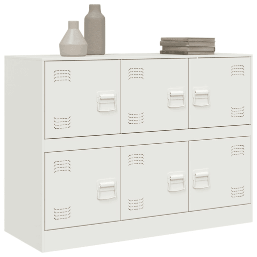 Aparador - Bufete - Móvei de apoio 99x39x73 cm aço branco pt2235