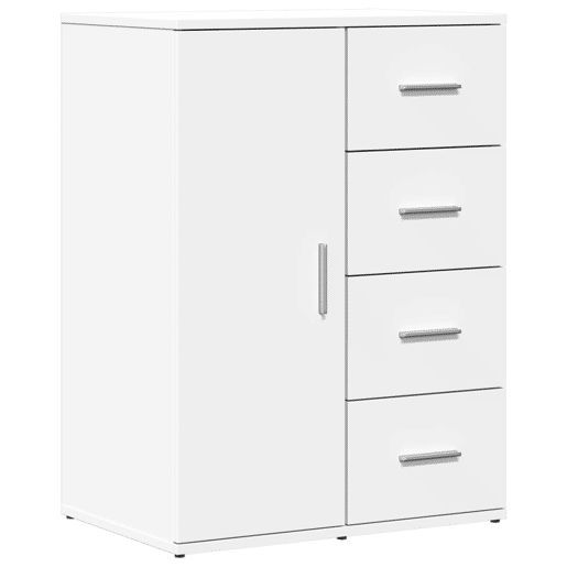 Aparadores - Bufetes - Móveis de apoio 2 pcs 59x39x80 cm derivados de madeira branco pt5174
