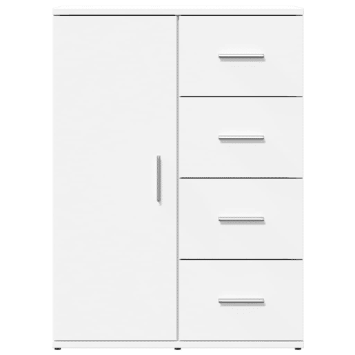 Aparadores - Bufetes - Móveis de apoio 2 pcs 59x39x80 cm derivados de madeira branco pt5174