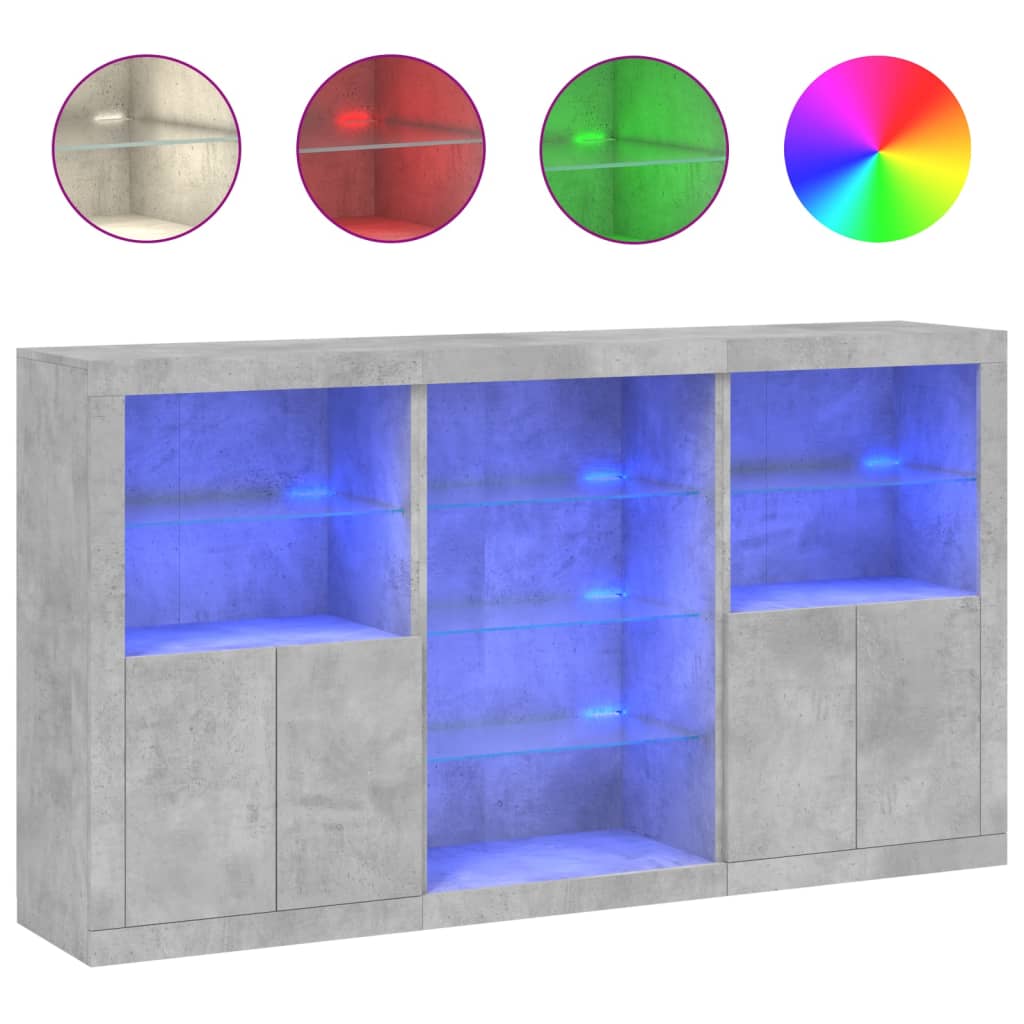 Aparador - Mueble de almacenamiento 181 Gris
