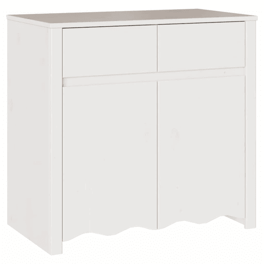 Bufete - Móvei de apoio Drammen Branco 79 x 43 x 75,5 cm Madeira de pinho maciça pt4042
