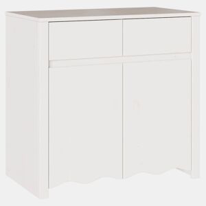 Bufete - Móvei de apoio Drammen Branco 79 x 43 x 75,5 cm Madeira de pinho maciça pt4042