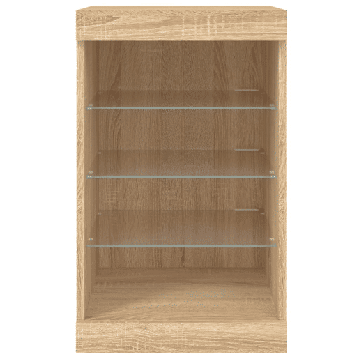 Aparador - Bufete - Móvei de apoio com luzes LED 41x37x67 cm carvalho sonoma pt2080