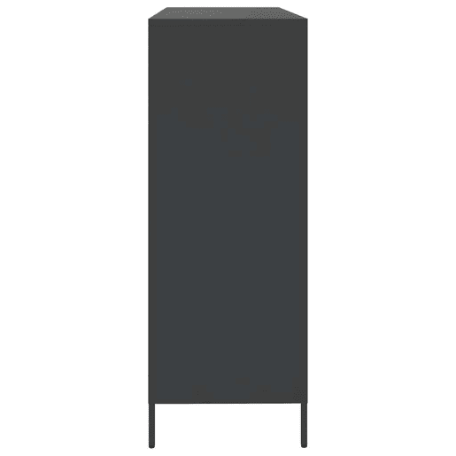 Aparador - Bufete - Móvei de apoio 135x39x103,5 cm aço laminado a frio preto pt2294 Aparador - Bufete - Móvei de apoio 135x39x103,5 cm aço laminado a frio preto pt2294