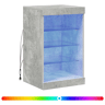 Aparador - Bufete - Móvei de apoio com luzes LED 41x37x67 cm cinzento cimento pt1961