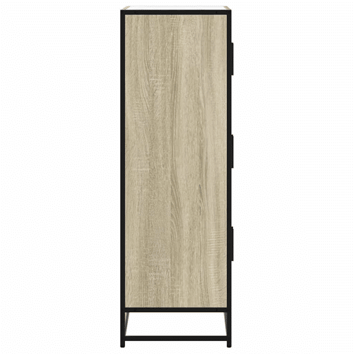Armário alto - Bufete - Móvel de apoio 68x35x106,5 cm madeira e metal carvalho sonoma pt1437