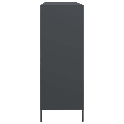 Aparador - Bufete - Móvei de apoio 135x39x103,5 cm aço laminado a frio antracite pt2262