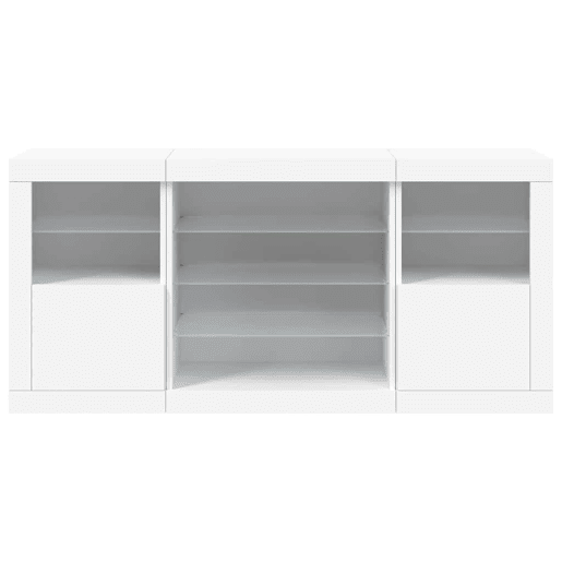 Aparador - Bufete - Móvei de apoio com luzes LED 142,5x37x67 cm branco pt1913