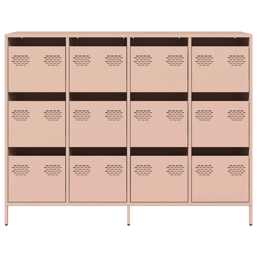 Aparador - Bufete - Móvei de apoio 135x39x103,5 cm aço laminado a frio rosa pt2308