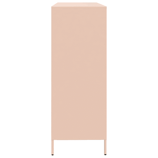 Aparador - Bufete - Móvei de apoio 135x39x103,5 cm aço laminado a frio rosa pt2308