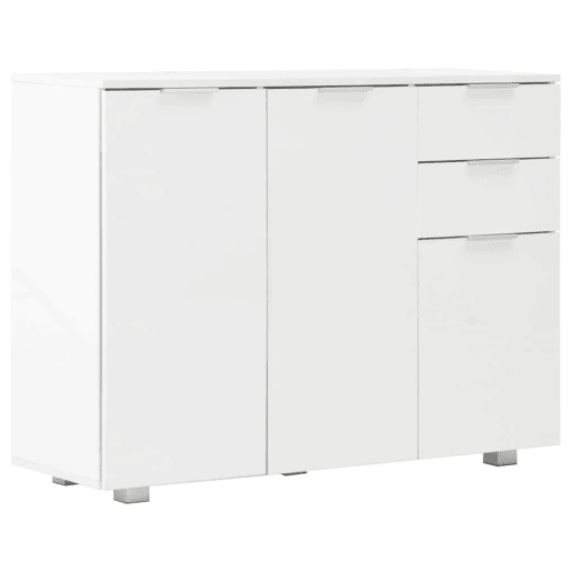 Aparador - Bufete - Móvei de apoio 107x35x80,5 cm branco brilhante pt1668