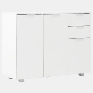 Aparador - Bufete - Móvei de apoio 107x35x80,5 cm branco brilhante pt1668