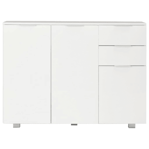 Aparador - Bufete - Móvei de apoio 107x35x80,5 cm branco brilhante pt1668