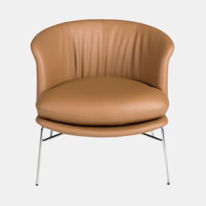 Poltrona em couro sintético castanho modelo 5192 Angel Cerdá