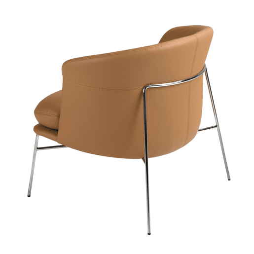Poltrona em couro sintético castanho modelo 5192 Angel Cerdá