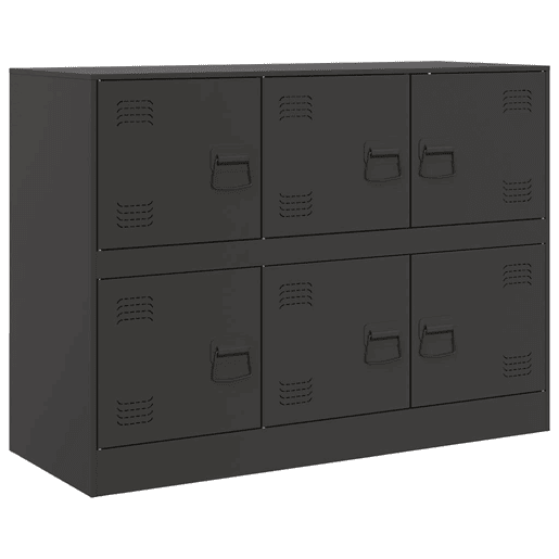 Aparador - Bufete - Móvei de apoio 99x39x73 cm aço preto pt2357