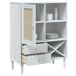 Aparador alto - Mueble de almacenamiento 90 Aparador alto - Mueble de almacenamiento 90 Blanco