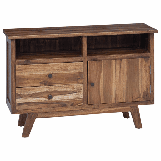 Bufete - Móvei de apoio Natural 100 x 30 x 68 cm Madeira de Teca Sólida pt4783