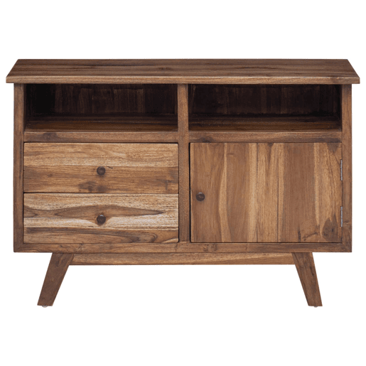 Bufete - Móvei de apoio Natural 100 x 30 x 68 cm Madeira de Teca Sólida pt4783