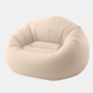 Poltrona inflável tipo puff INTEX bege 137x127x74 cm