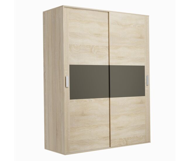 Armario Essenza con 2 Puertas Correderas | Puccini-Grafito | 148 x 207,6 x 55 cm