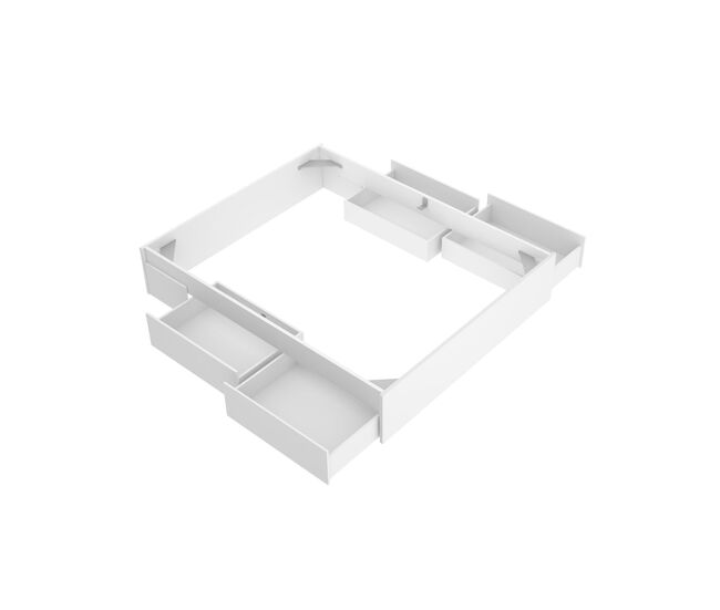 Estructura de cama Alice con 4 cajones blanco 36,7x160x196,4 cm